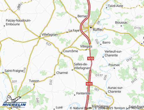 MICHELIN La Touche map - ViaMichelin