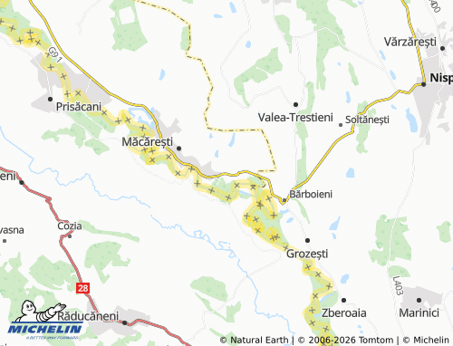 MICHELIN Frăsinești map - ViaMichelin