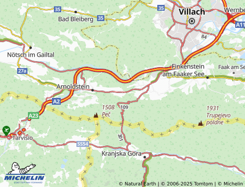 MICHELIN-Landkarte Lind - ViaMichelin