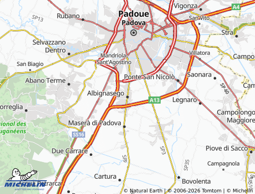 MICHELIN Albignasego map - ViaMichelin