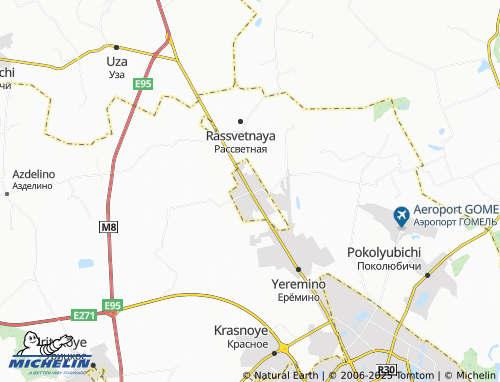 Mapa MICHELIN Kostyukovka - ViaMichelin