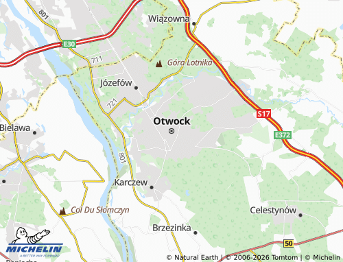 MICHELIN Otwock map - ViaMichelin