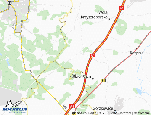 Mapa MICHELIN Łużyk - ViaMichelin