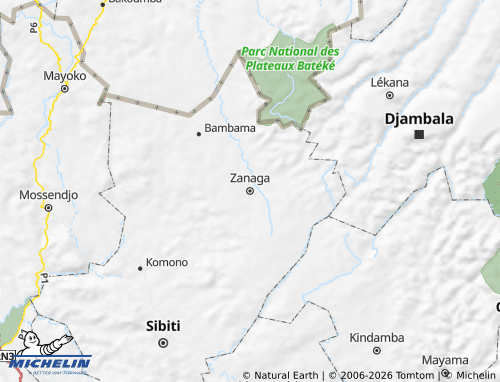MICHELIN Zanaga map - ViaMichelin