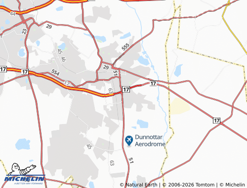Mapa MICHELIN Nuffield - ViaMichelin