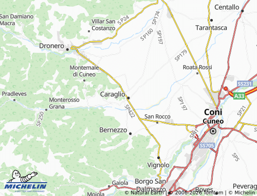 Mapa MICHELIN Caraglio - ViaMichelin