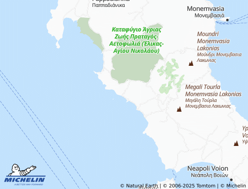 MICHELIN Marathias map - ViaMichelin