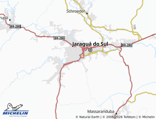 Mapa MICHELIN Jaraguá Esquerdo - ViaMichelin