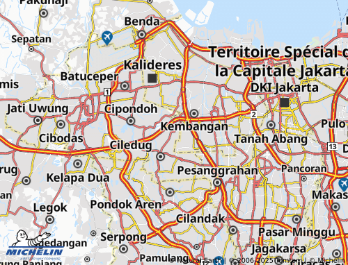 MICHELIN-Landkarte Karang Mulya - ViaMichelin