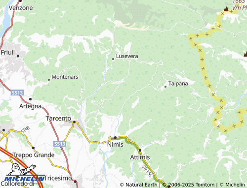 Mappa MICHELIN Chialminis - ViaMichelin