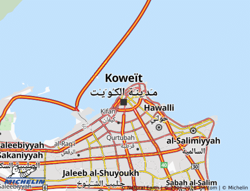 Kaart MICHELIN al-Qiblah 5 - ViaMichelin