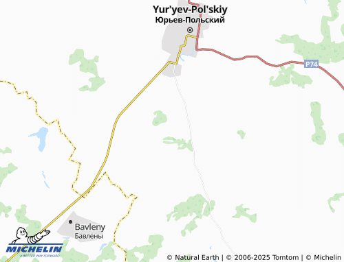 MICHELIN Sosnovyy Bor map - ViaMichelin