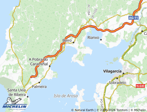 MICHELIN Esteiro map - ViaMichelin