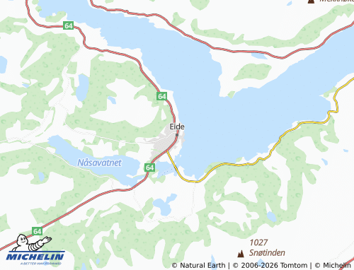 MICHELIN Eide map - ViaMichelin