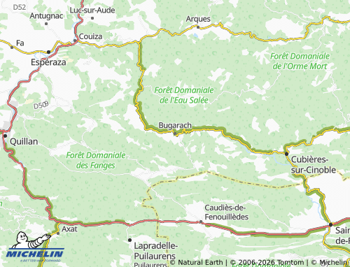 Mapa MICHELIN Bugarach - ViaMichelin