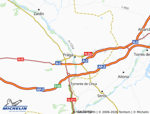 Mapa MICHELIN Fraga - ViaMichelin