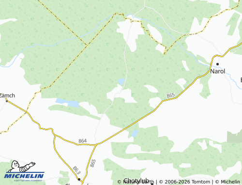 Mapa MICHELIN Ruda Różaniecka - ViaMichelin