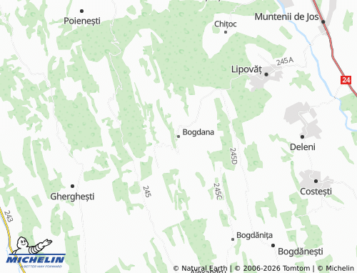 Carte MICHELIN Bogdana - ViaMichelin