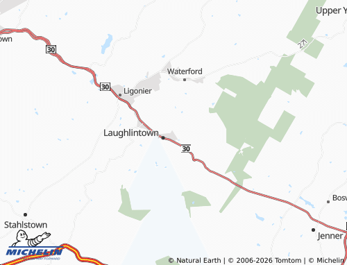 Mappa MICHELIN Laurel Mountain - ViaMichelin