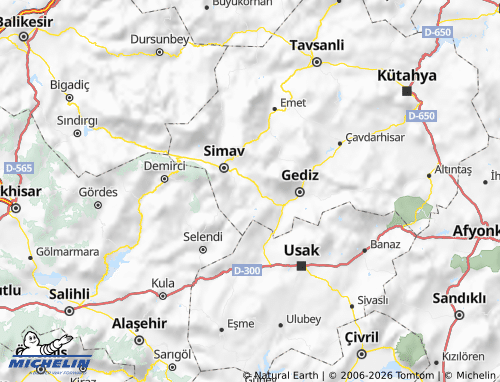 Mappa MICHELIN Pazarlar - ViaMichelin