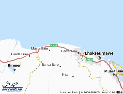 MICHELIN Lancang Barat map - ViaMichelin