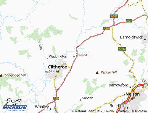 MICHELIN Chatburn map - ViaMichelin