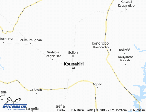 MICHELIN Golipla map - ViaMichelin