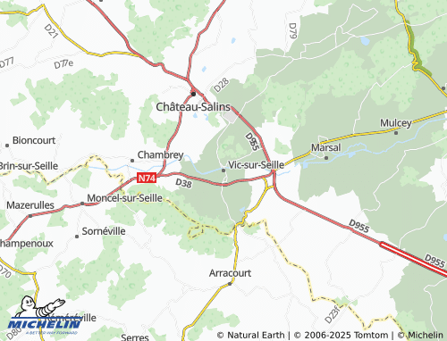 MICHELIN Vic-sur-Seille map - ViaMichelin