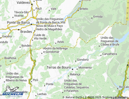 MICHELIN Posto Maior map - ViaMichelin