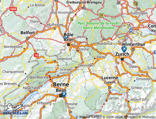 Carte MICHELIN Waldenburg - ViaMichelin