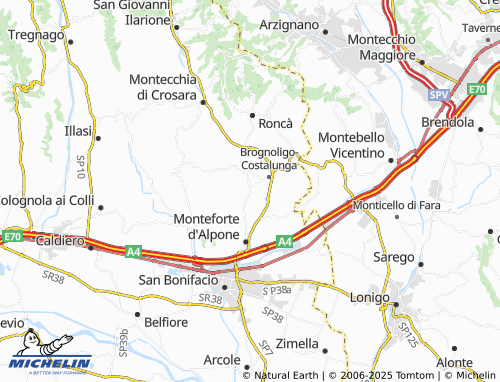 MICHELIN Micheletti Già Casotti map - ViaMichelin