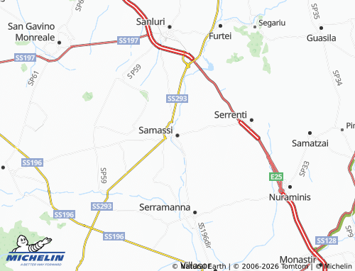 MICHELIN Samassi map - ViaMichelin