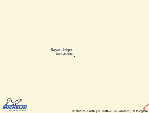 MICHELIN-Landkarte Bayandelger - ViaMichelin