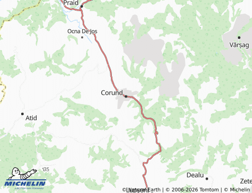 Mappa MICHELIN Corund - ViaMichelin