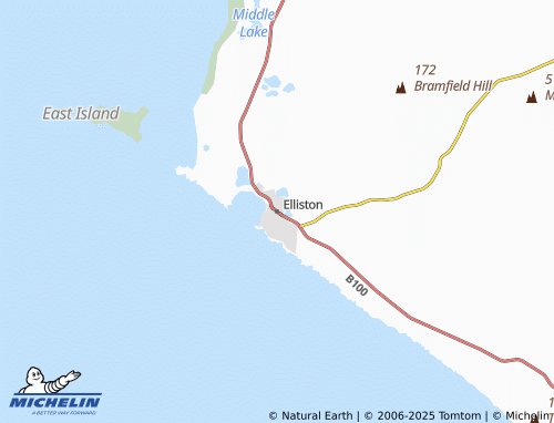 MICHELIN Elliston map - ViaMichelin
