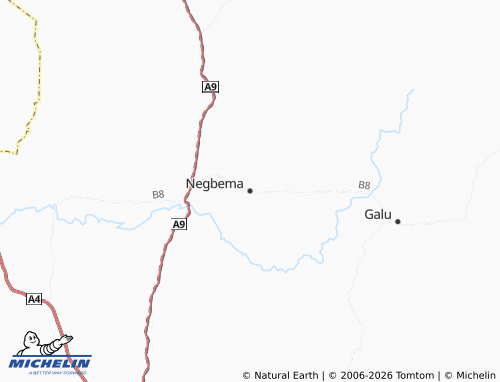 Mapa MICHELIN Negbema - ViaMichelin