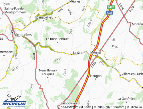 Mappa MICHELIN Le Sap - ViaMichelin