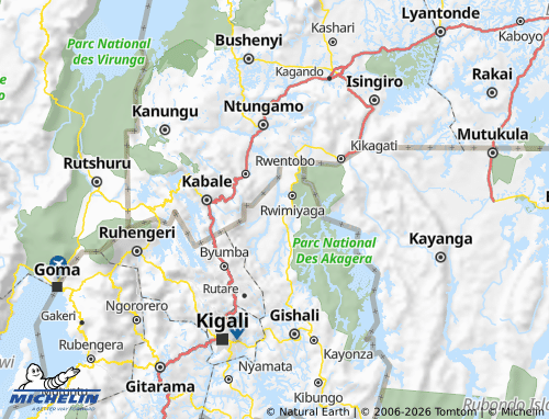 Mappa MICHELIN Nyagatare - ViaMichelin