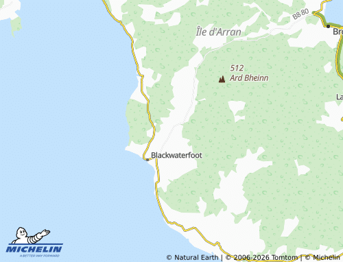 MICHELIN Shiskine map - ViaMichelin