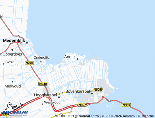 MICHELIN Andijk map - ViaMichelin