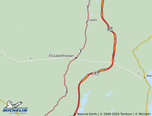Mapa MICHELIN Elizabethtown - ViaMichelin