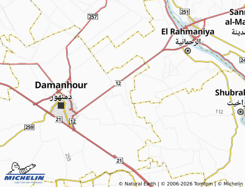 Mapa MICHELIN Ezbat al-'Abreeqja - ViaMichelin