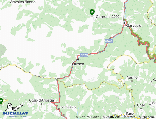 MICHELIN-Landkarte Ormea - ViaMichelin