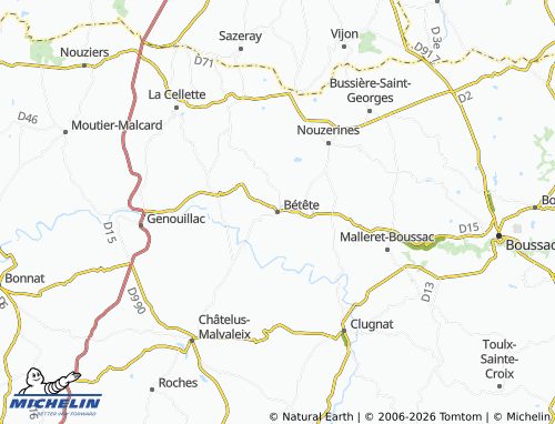 Mapa MICHELIN Bétête - ViaMichelin