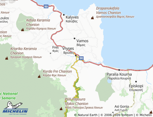 Carte MICHELIN Metochi - ViaMichelin