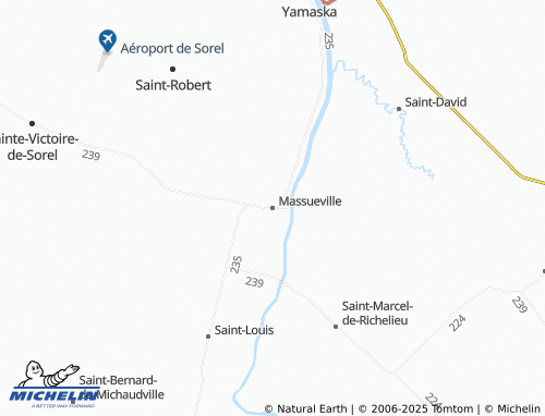 MICHELIN Massueville map - ViaMichelin