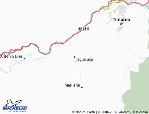 Mappa MICHELIN Jaguaraçu - ViaMichelin