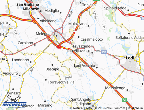 Mappa MICHELIN San Zenone al Lambro - ViaMichelin