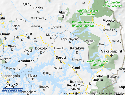 MICHELIN Amuria map - ViaMichelin