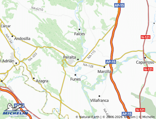 Kaart MICHELIN Peralta - ViaMichelin